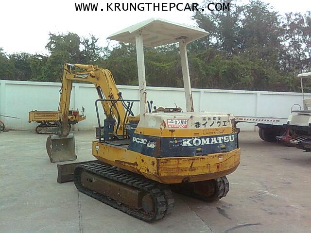 .ขาย รถขุด KOMATSU PC30-6 แทรคยาง สีเดิม สภาพใช้น้อย รถนำเข้าจากญี่ปุ่น เอกสารนำเข้าครบ $A01 3