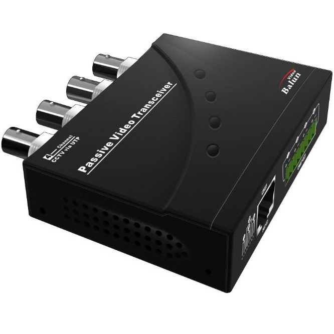 FS-4504SR-II HD-TVI CVI AHD ขยายสัญญาณ บาลัน Balun แยกสัญญาณแบบ 4 ช่อง เหมาะสำหรับทางไกล