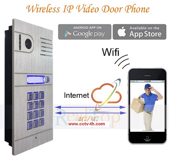 Smart IP door bell wireless intercom อินเตอร์คอมไร้สายใช้โทรศัพท์มือถือดูภาพได้