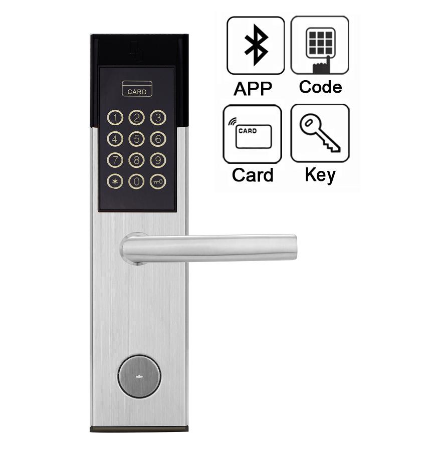 กลอนประตูดิจิตอลล็อกเปิดประตูด้วย APP โทรศัพท์มือถือรหัสผ่าน Digital door lock 5-HT-8811