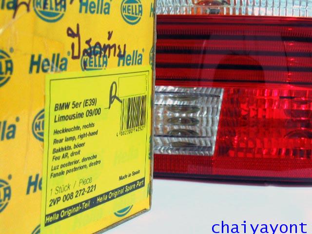 Hella ไฟท้ายขาวแดงเพชร RH รถบีเอ็มดับบลิว BMW E39 520i 523i 525i M52 M54 528i 530i 540i Serie 5 22