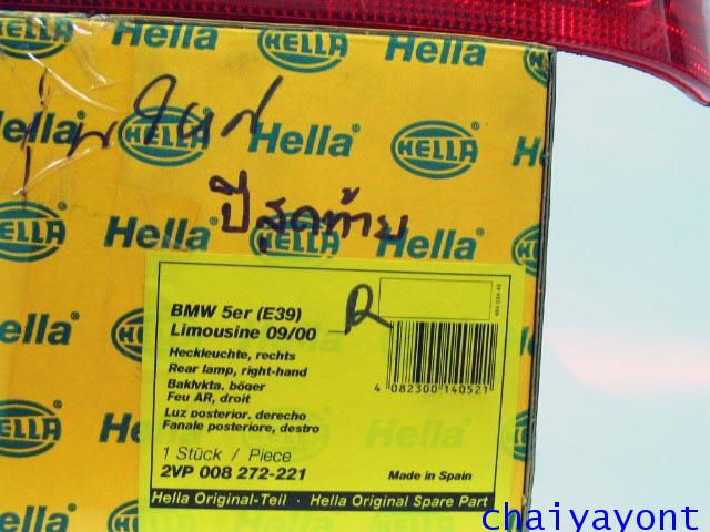 Hella ไฟท้ายขาวแดงเพชร RH รถบีเอ็มดับบลิว BMW E39 520i 523i 525i M52 M54 528i 530i 540i Serie 5 23