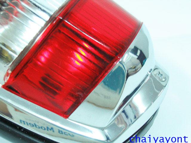 OEM ไฟท้าย ขาว-แดง รถเบนซ์ท้ายมน Classic Vintage Ponton Mercedes-Benz W121 180 190S 190SL 300SL 15