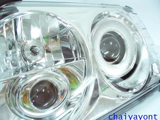 ชุดแต่งไฟหน้า RH Projector วงแหวนโครเมี่ยม รถเบนซ์ Mercedes-Benz W124 E200 E220 E280 E500 E-Class 32