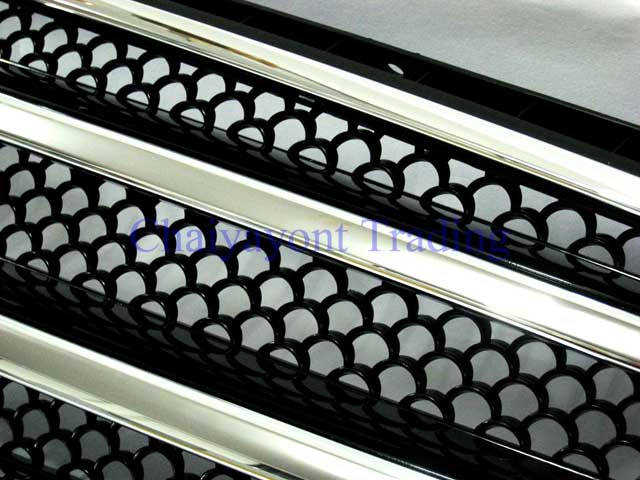 กระจังหน้าสปอร์ตสีดำรถเบนซ์ W204 รุ่น 4 ประตู Avantgarde C200 C220 C320 C180 C230 C250 C320 CDI 3