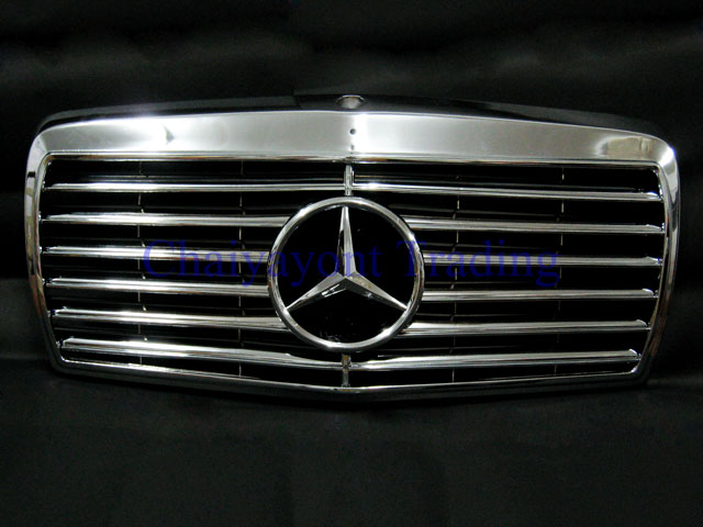 ประดับยนต์ชุดแต่งรถกระจังหน้าดาวกลาง Elegance Complete Chrome Type รถเบนซ์ Mercedes-Benz W126 Sedan 1