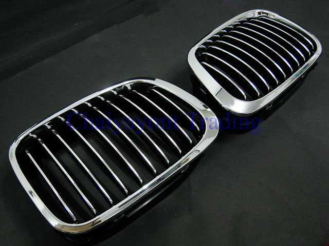 ประดับยนต์ชุดแต่งรถ กระจังหน้ารถบีเอ็มขอบโครเมี่ยม BMW E46 รุ่นก่อนปี 2000 316i 318i 320d 323i 328i