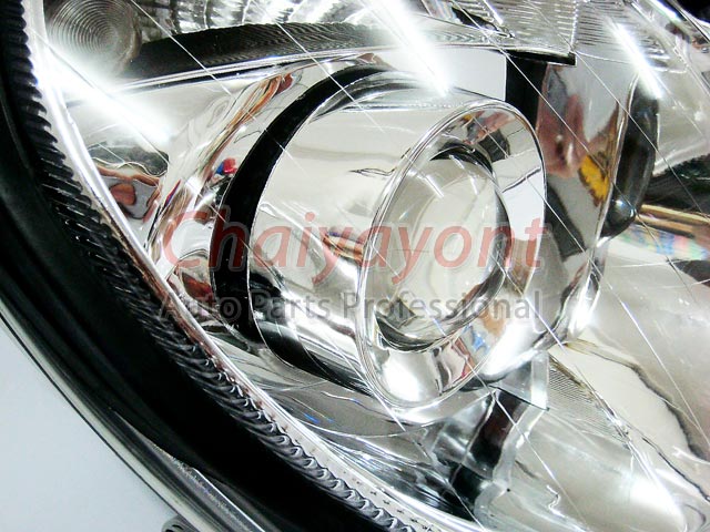 ประดับยนต์ชุดแต่งไฟหน้า RH Magic Clear Projector รถเบนซ์ Mercedes-Benz W203 C180 C200 C220 C240 C280 3