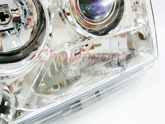 ประดับยนต์ชุดแต่งรถ ไฟหน้า LH Clear Crystal Projector W124 200E 230E 300E 320E 400E 500E E-Class 2