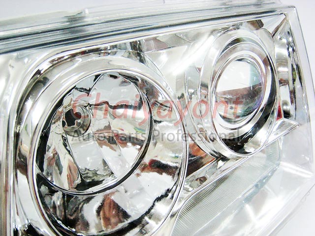 ประดับยนต์ชุดแต่งรถ ไฟหน้า LH Clear Crystal Projector W124 200E 230E 300E 320E 400E 500E E-Class 3