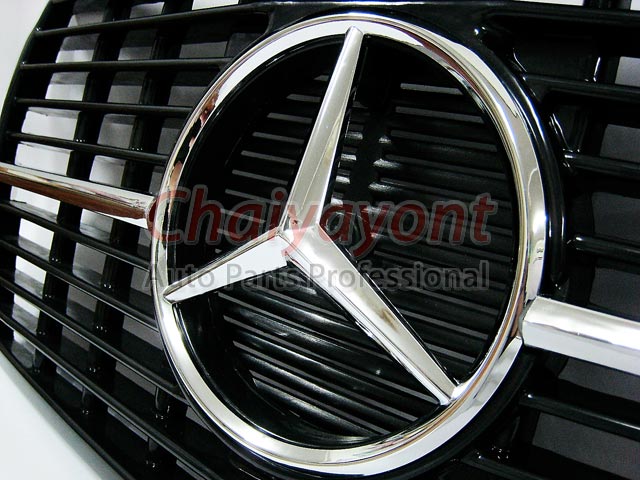 ประดับยนต์ชุดแต่งกระจังดาวกลาง Powered Star AMG Mercedes-Benz W123 230 230E 280E 220D 240D 300D 230T 3