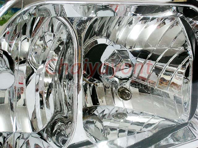 ไฟหน้าคริสตัลใส LH Clear Type White Chrome สำหรับรถเบนซ์ Mercedes-Benz W201190 190D 190E 1.8 2.0 2.3 1