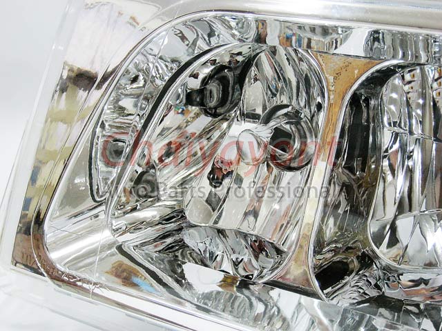 ไฟหน้าคริสตัลใส LH Clear Type White Chrome สำหรับรถเบนซ์ Mercedes-Benz W201190 190D 190E 1.8 2.0 2.3 6