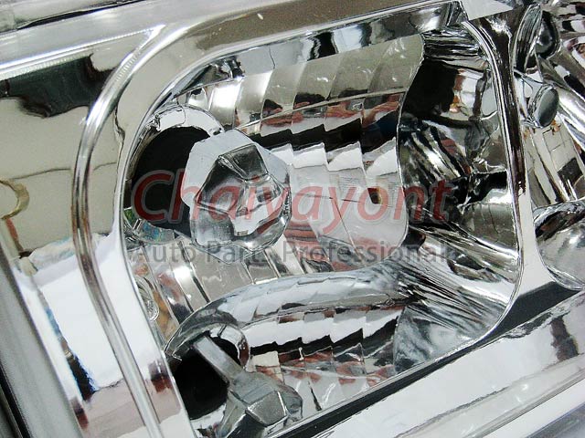 ไฟหน้าคริสตัลใส RH Clear Type White Chrome สำหรับรถเบนซ์ Mercedes-Benz W201190 190D 190E 1.8 2.0 2.3 2