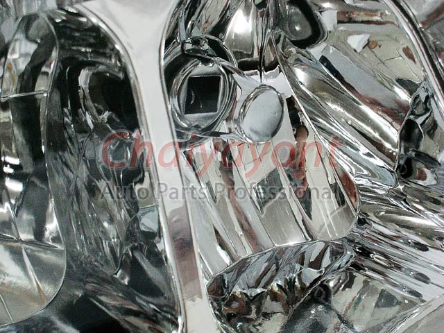 ไฟหน้าคริสตัลใส RH Clear Type White Chrome สำหรับรถเบนซ์ Mercedes-Benz W201190 190D 190E 1.8 2.0 2.3 3
