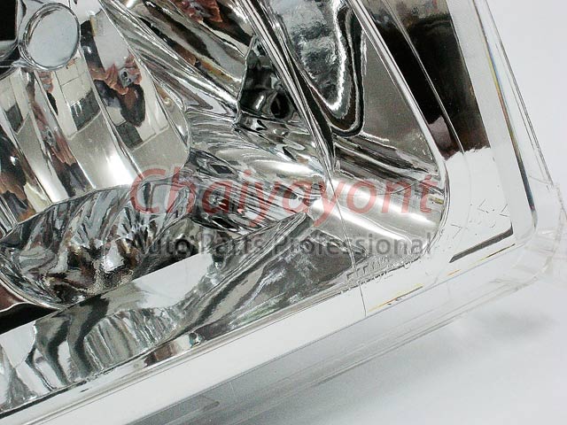 ไฟหน้าคริสตัลใส RH Clear Type White Chrome สำหรับรถเบนซ์ Mercedes-Benz W201190 190D 190E 1.8 2.0 2.3 4