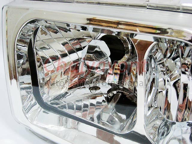 ไฟหน้าคริสตัลใส RH Clear Type White Chrome สำหรับรถเบนซ์ Mercedes-Benz W201190 190D 190E 1.8 2.0 2.3 7