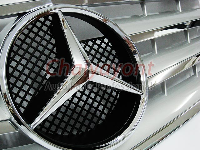 กระจังหน้าดาวกลาง Powered Silver CL-Type สำหรับรถเบนซ์ Mercedes-Benz W211 ปี 2006 Facelift E200 E2