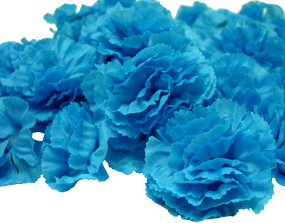 ดอกคาเนชั่นประดิษฐ์สีฟ้า