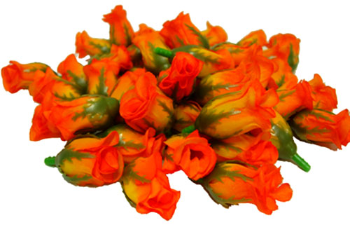 ดอกกุหลาบประดิษฐ์สีส้ม