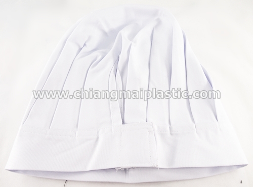 หมวกพ่อครัว/หมวกกุ๊ก สากล ทรงโดม สีขาว สูง 8 นิ้ว 1