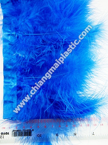 ขนนกแผงชนิดฟู ความยาว 14 ซม. สีน้ำเงิน 1