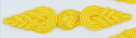 กระดุมจีนติดเสื้อ แบบกลม สีเหลืองเข้ม 07