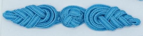 กระดุมจีนติดเสื้อ แบบกลม สีฟ้า 14