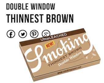 กระดาษ 70mm Thinnest Brown Double Window (1กล่อง)