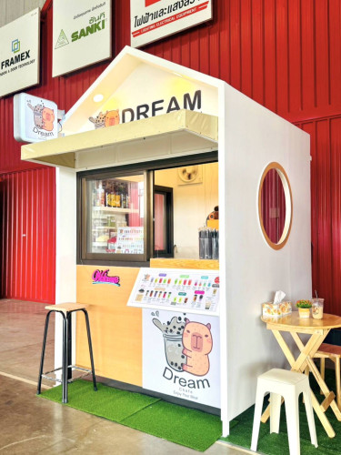 Set C ราคา 119,000 แฟรนไชส์ราคาโปรโมชั่น + ซุ้ม Dream Chafe รูปแบบทันสมัย ขนาด 1.80X1.80 เมตร 1