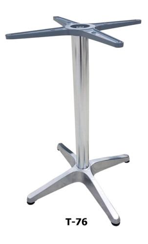 โต๊ะอลูมิเนียมกลม ขา4แฉก/โต๊ะอาหารอลูมิเนียมกลม 60 cm /T-76 4