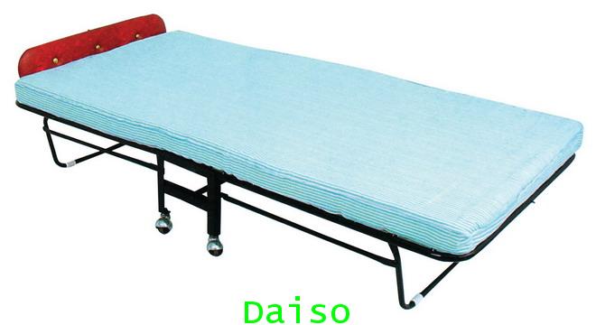 DS Bed-2_เตียงเสริมเหล็กมีล้อพับได้, เตียงเสริม ขนาด3ฟุต พับได้มีล้อ 1