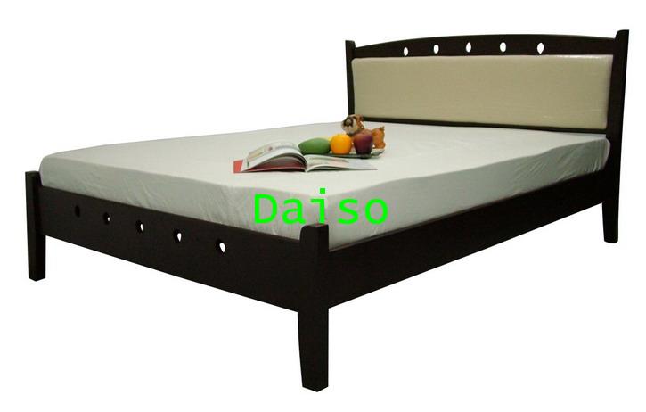 DS Rubber wood Bed-6, เตียงไม้ยางพารา