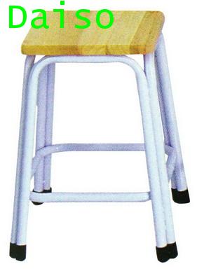 CD-142, เก้าอี้เหล็ก ที่นั่งไม้ยางพารา