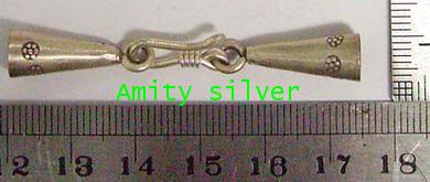 AC-NW-001, ตะขอเงินแท้  ลายพดด้วง 1