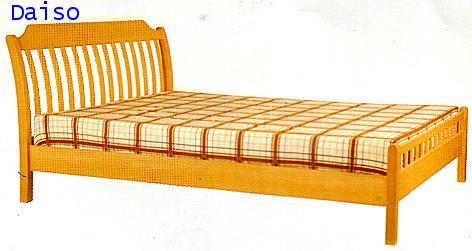 เตียงนอนไม้ยางพารา,DS Rubber wood Bed-31
