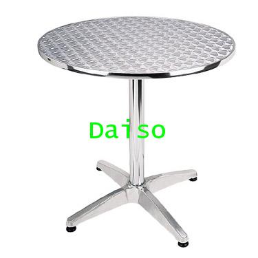 โต๊ะกลมอลูมิเนียม ขา4แฉก/โต๊ะอลูมิเนียมกลม 80 ซม./ T-77 7