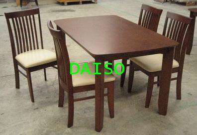 DPT-015 set_ชุดโต๊ะอาหารไม้ยาง/ชุดโต๊ะทานอาหารไม้4ที่นั่ง