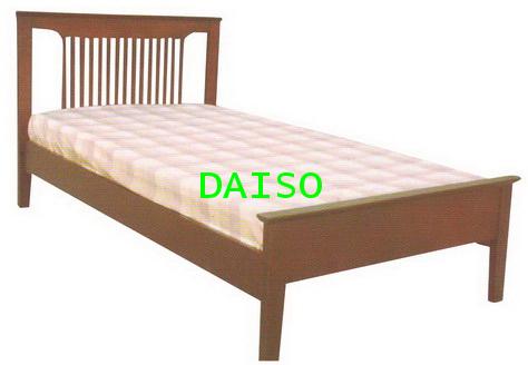 DS Rubber wood Bed-9, เตียงไม้ยางพารา