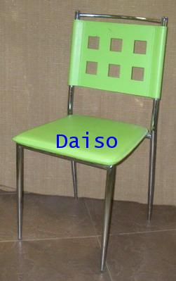 CD-187_เก้าอี้เหล็กชุบโครเมี่ยมหุ้มหนังเทียม/DPV-001 เก้าอี้เหล็กหุ้มหนังเทียม