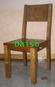 DPC-041_เก้าอี้ไม้สไตล์ไม้เก่า/เก้าอี้ไม้ยางแบบไม้เก่า