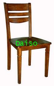 เก้าอี้_DPC-057/เก้าอี้ไม้ยางพื้นนั่งไม้