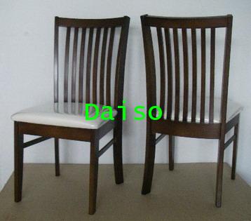 เก้าอี้อาหารไม้ยาง/เก้าอี้ทานข้าวไม้ยางสีโอ๊คเข้ม_DPC-028 1