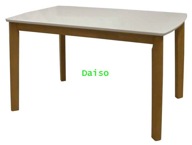 โต๊ะอาหารหน้าไฮกลอส/โต๊ะหน้าไฮกลอสสีขาว_DPT-019