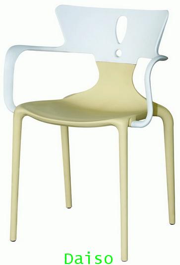เก้าอี้พลาสติกมีพนักพิงสวยๆ เก้าอี้พลาสติกสีทูโทน/CD-222 1