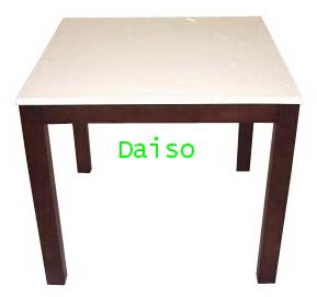 โต๊ะอาหารหน้าขาว/ โต๊ะอาหารไม้ยางพารา DPT-084