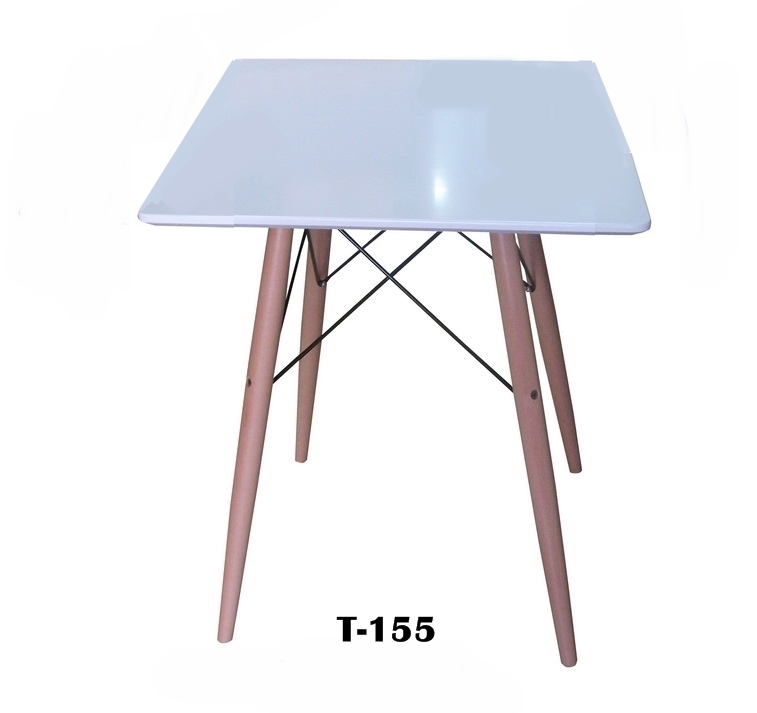 โต๊ะโมเดิร์นสี่เหลี่ยมสีขาว T_155