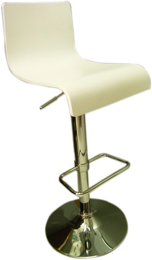 เก้าอี้บาร์ไม้ดัด สีขาว/เก้าอี้บาร์BCD-144