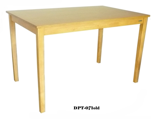 โต๊ะไม้ยางพารา ขาเทเปอร์ _DPT-071/โต๊ะกินข้าวไม้ยางพารา 1