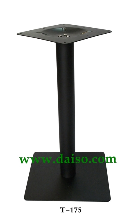 ขาโต๊ะเหล็กหล่อ ขาโต๊ะสำเร็จรูป สีดำ  ฐานสี่เหลี่ยมแผ่นเรียบ T-175 2